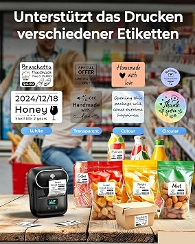 Phomemo M110 Label Printer Bluetooth Label Maker Self-Adhesive