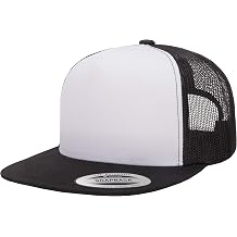 Yupoong Men's Classic Trucker Cap White Front US Size One Size Color Black