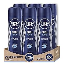 NIVEA Men NIVEA Spray Cool Kick Men – 200 ML – 6 pezzi