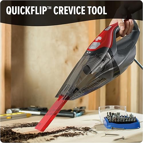 Miniatura 4 de Dirt Devil Scorpion Plus - Aspiradora de mano, potente succión, ligera, incluye escalera giratoria y herramienta de tapicería, herramienta para