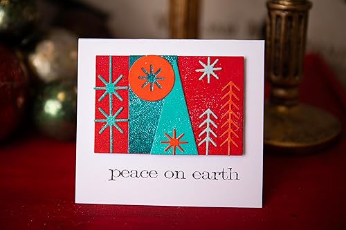 Miniatura 6 de Sizzix Thinlits - Juego de 27 troqueles navideños de Tim Holtz | 666335 | Troqueles de metal de corte fino para álbumes de recortes, relieve,