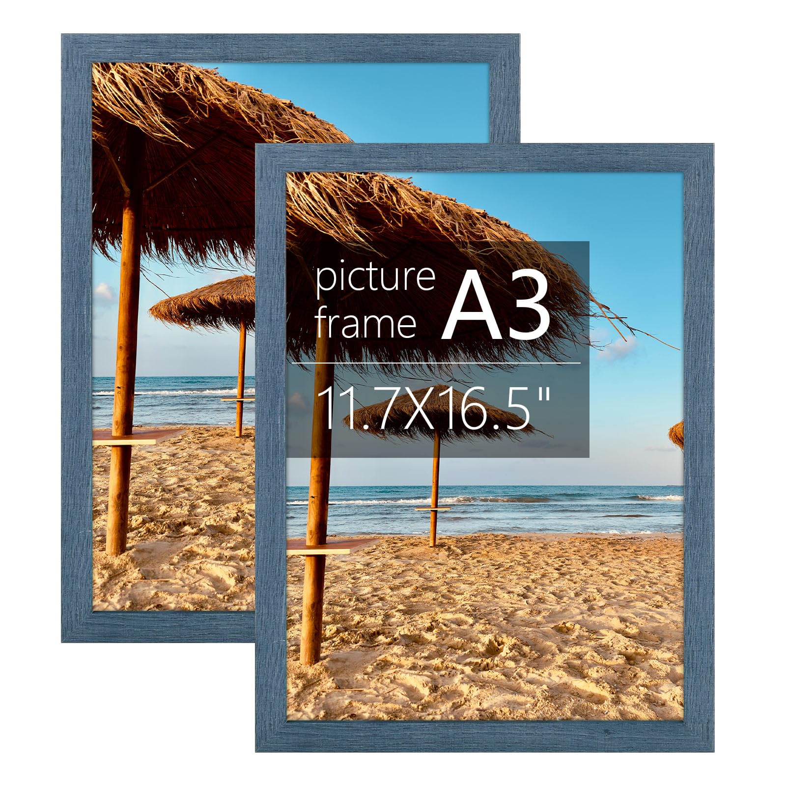 Golden State Art Blue Frame 2 Pack