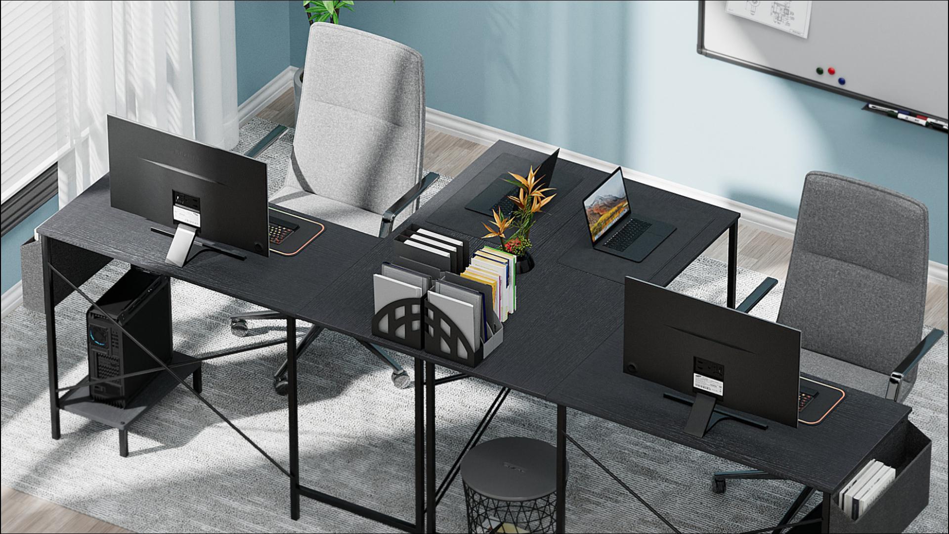 Amazon.com: Simple Deluxe L Shaped Desk Gaming Computer 50 Inch