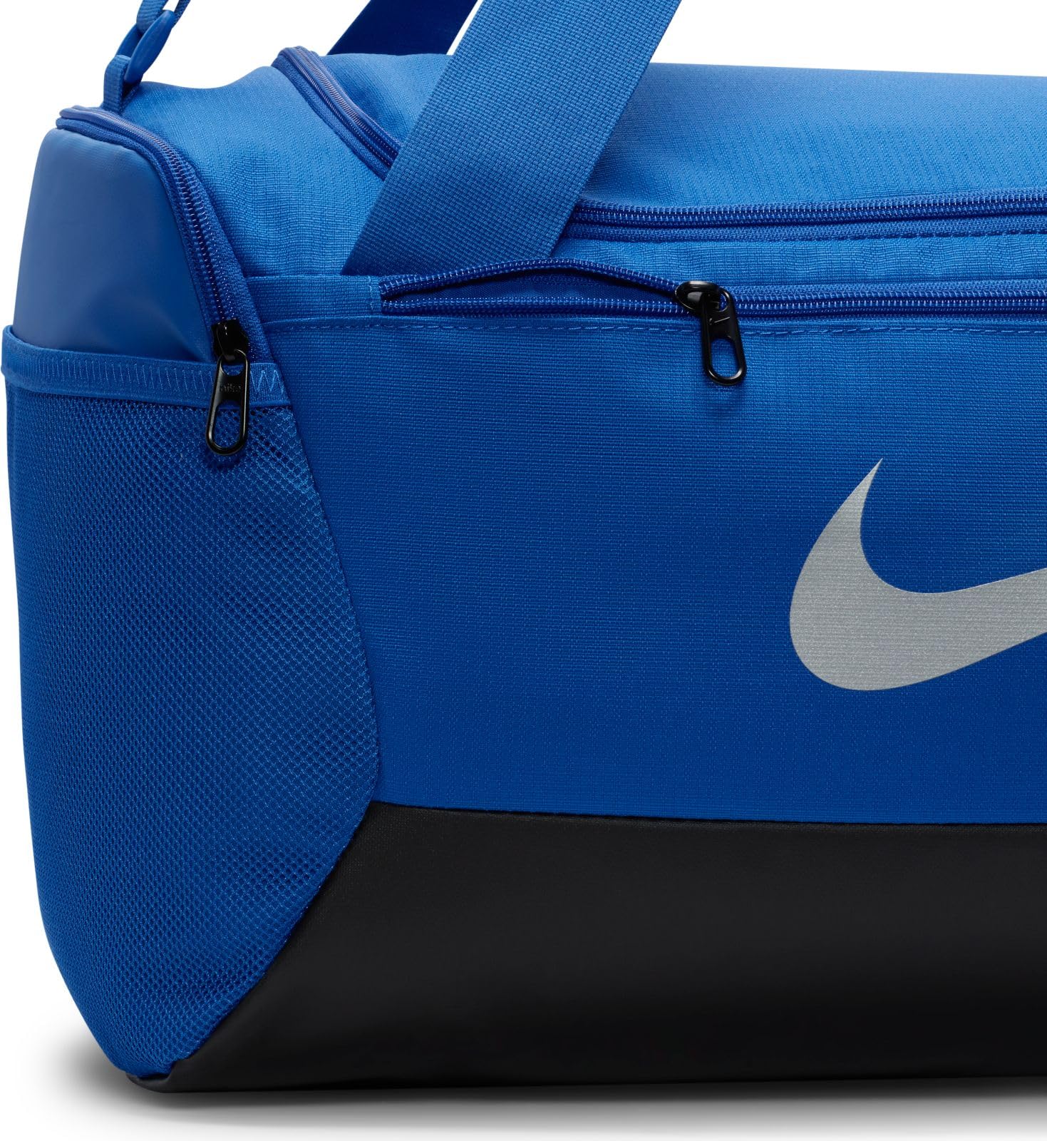 Nike Brasilia DM3976 - Borsa sportiva per allenamento, misura piccola, 41 l, Game Royal/Black/Metallic Silver, 41 L, Sport