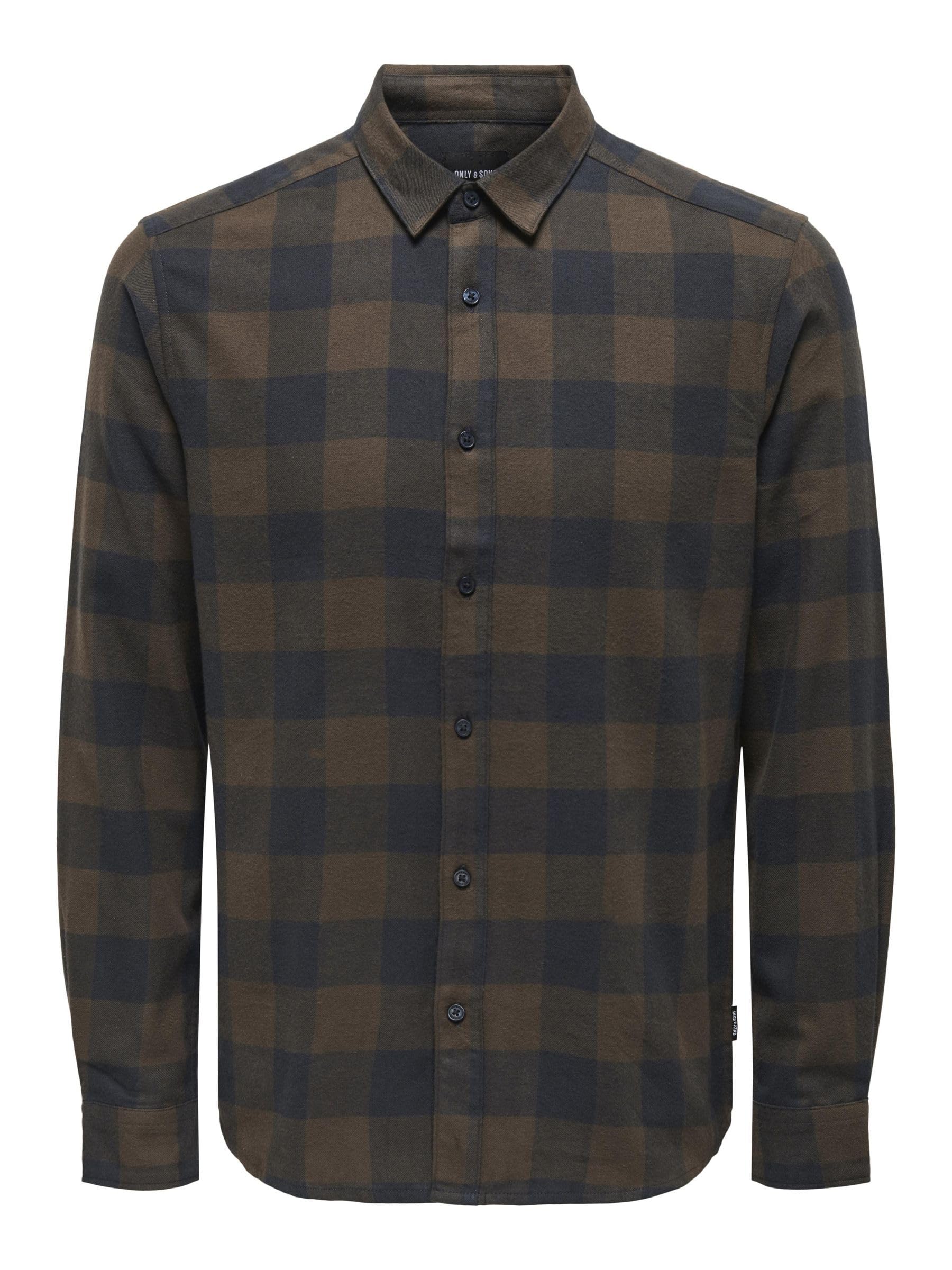 Only & SonsMen's Onsgudmund Ls Checked Shirt Noos Casual