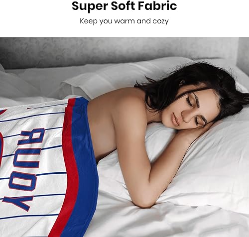 Miniatura 224 de ANTKING Manta de Los Ángeles personalizada con cualquier nombre y cualquier número, regalos para hombres, mujeres y bebés Los Ángeles