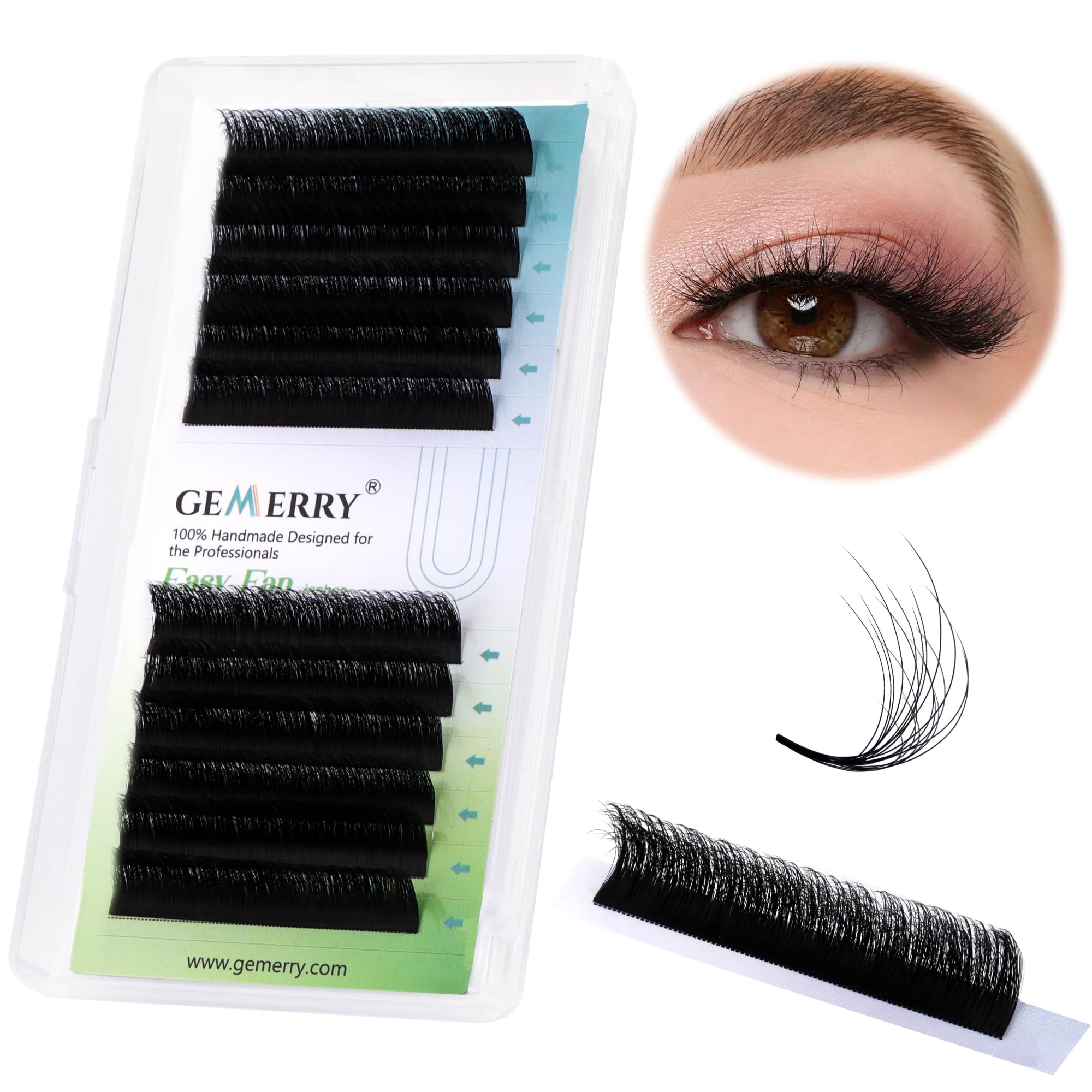 Extensiones de Pestañas Volumen Ruso 2D 3D 5D 8D 10D -0.07 D curl Mix 8-14mm - Pestañas Postizas Individuales Volume Lash Extensions de GEMERRY (0.07-d curl-mix 8-14mm) — view 21