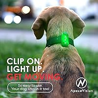 Vista 8 de LED Safety Light (2 Pack) - Clip On Strobe/Running Lights for Runners, Dog, Bike, Walking, Boat, Kayak, Stroller and More - High Visibility