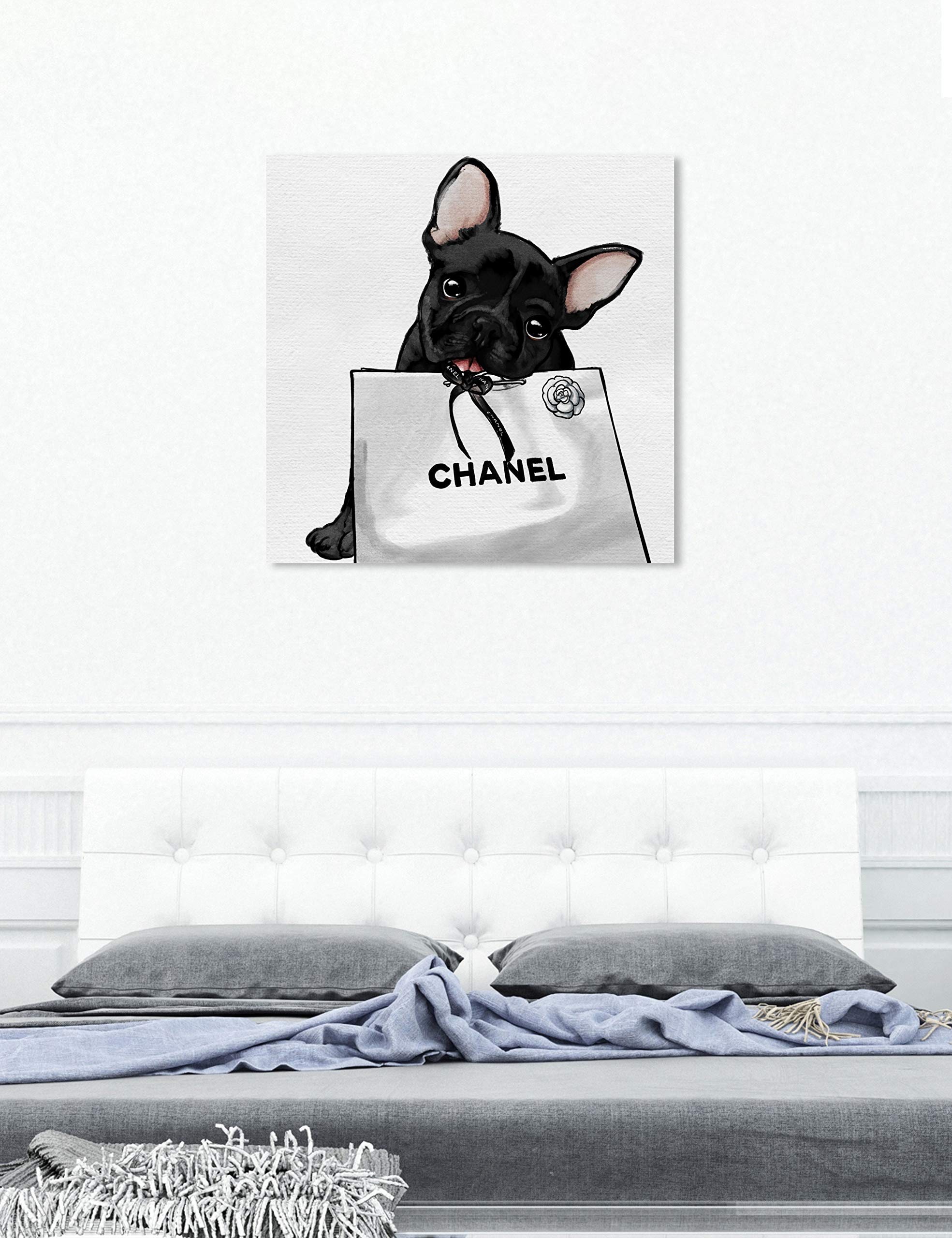 Amazon.com: Oliver Gal 'Frenchie Glam White Bag' The Dogs