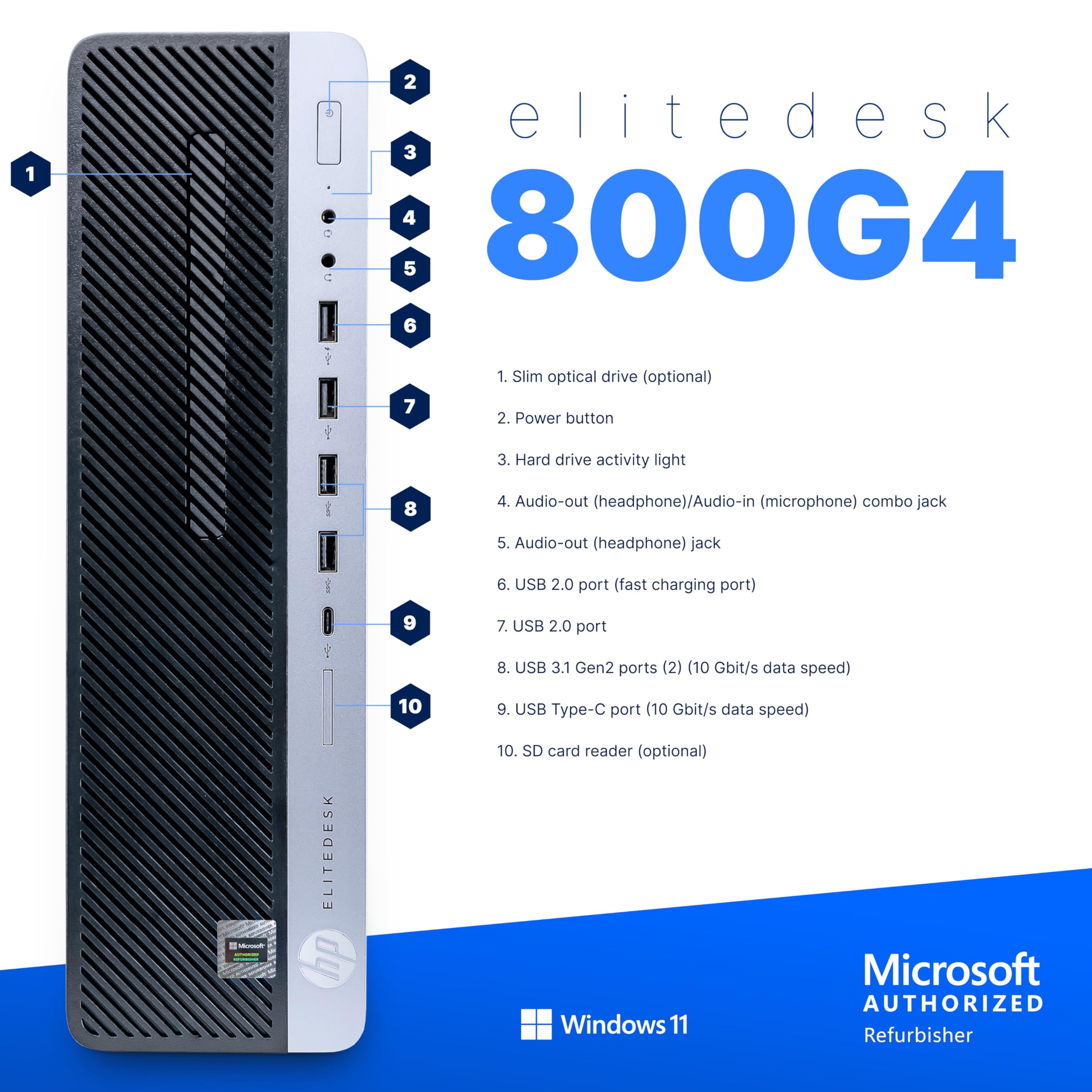Windowsデスクトップ HP EliteDesk800G4 i5 8500 M.2SSD 1TB/HDD Amazon.com: HP EliteDesk 800 G4 Tower Desktop Computer PC