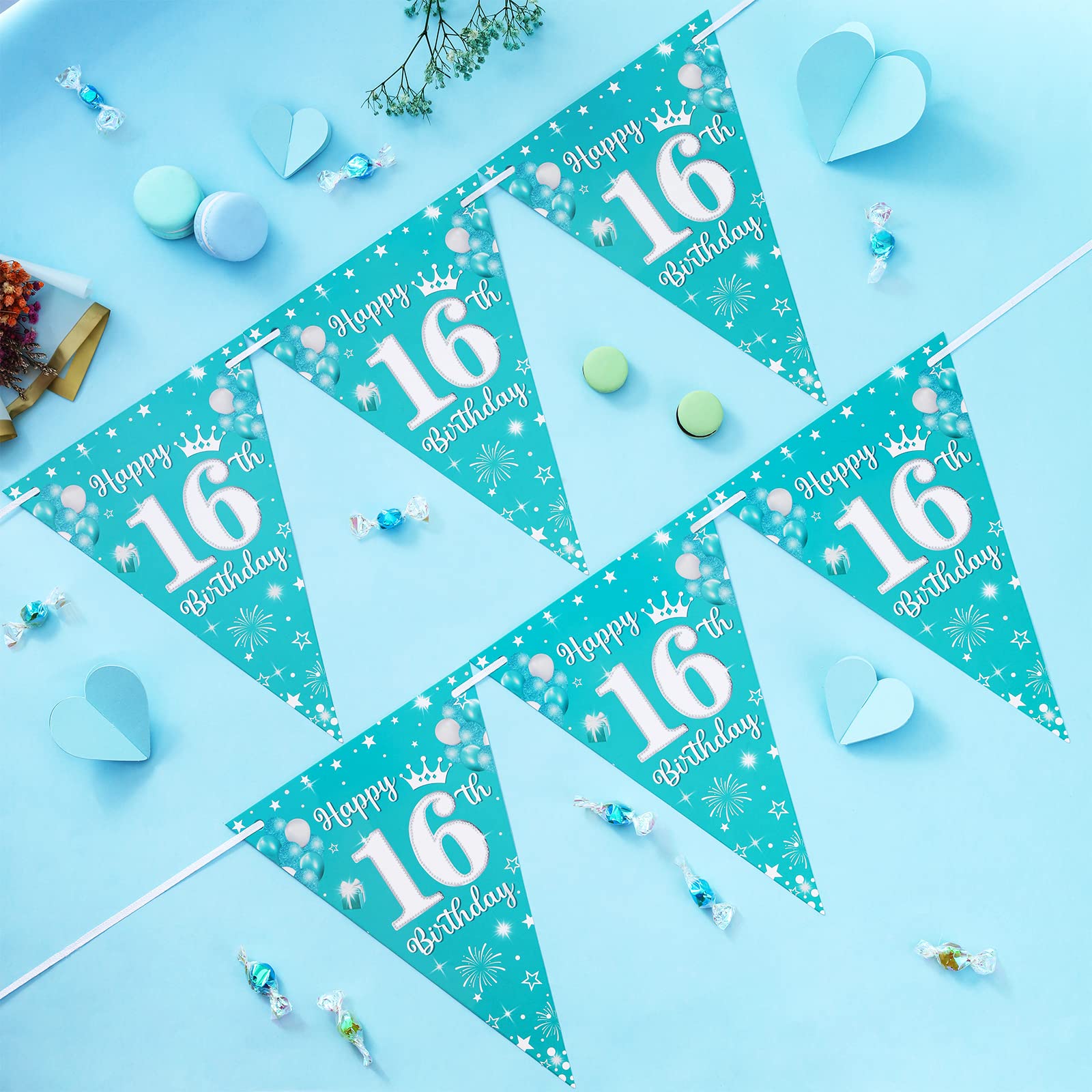 Striscione Buon Compleanno Festoni Compleanno Bambina Addobbi Compleanno 1 Anno Festone Buon - Foto 13