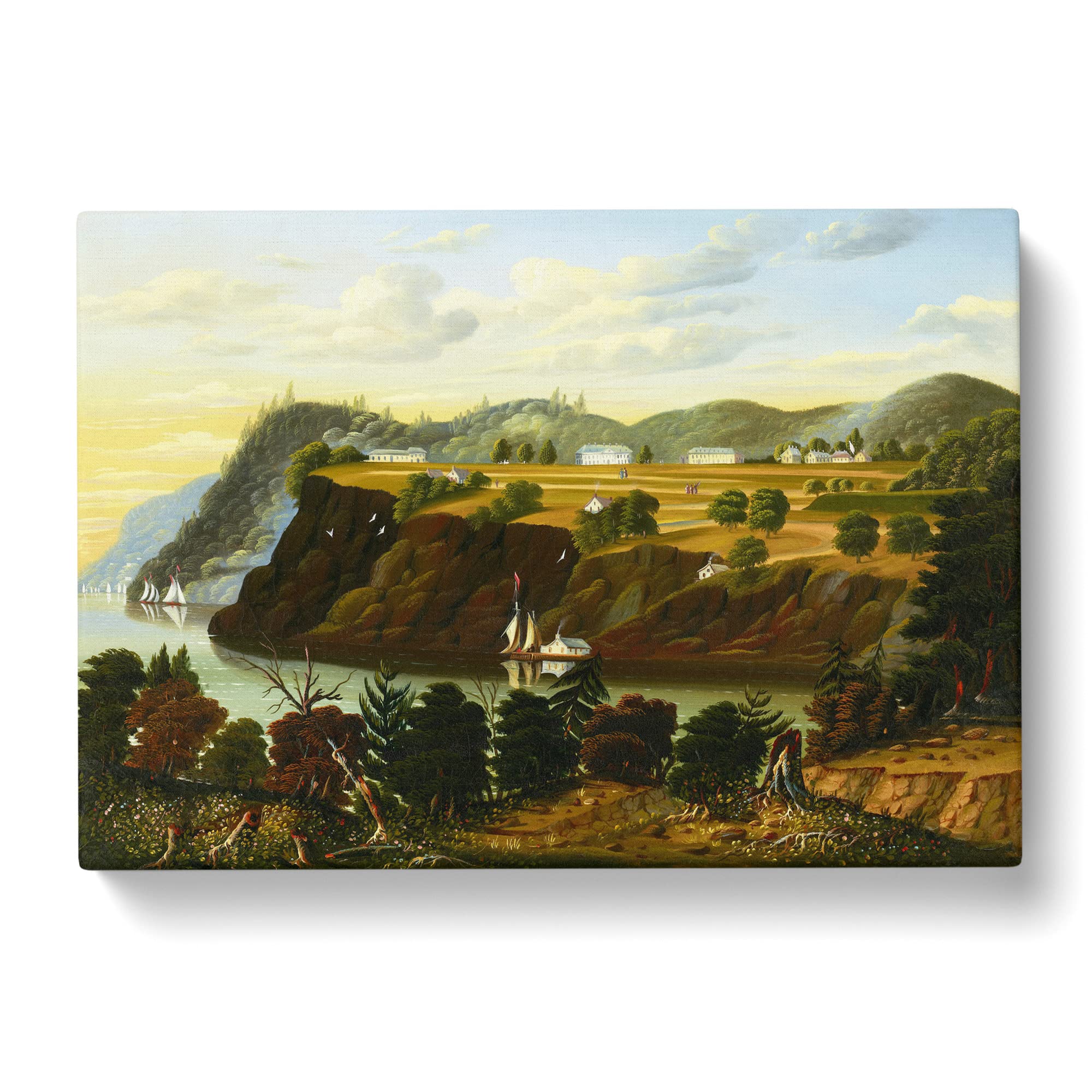 View Of West Point By Thomas Chambers Canvas Print, Mixed, 25L x 50W cm - Image 2