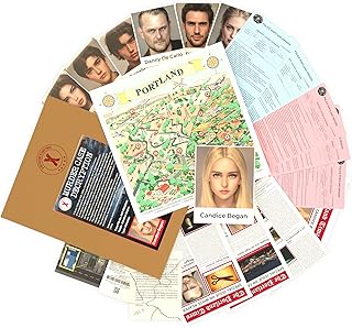 Murder Mystery Game |Unsolved Cold Case Files | X Detective Mystery Unsolved Case Files Clues / Evidence, Adult Games for Game Night & Party Groups- Mystery at Candice Began | Can You Solve The Crime Game?