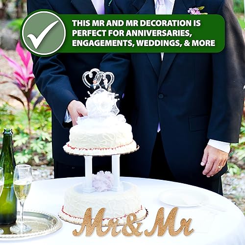 Miniatura 5 de Mandala Crafts Letrero de boda de madera plateada para hombres gay para decoraciones de boda gay  Cartel de boda gay para decoraciones de boda LGBT