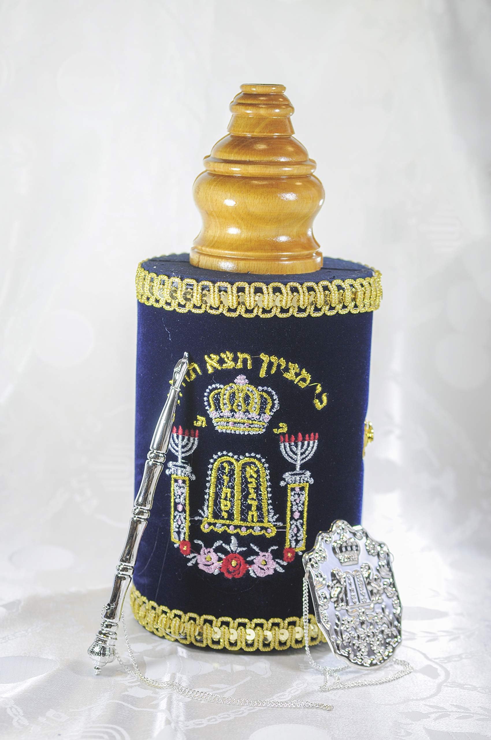 Medium Hebrew Sefer Torah Scroll Book Jewish Israel Holy Bible 32 cm/13 inch