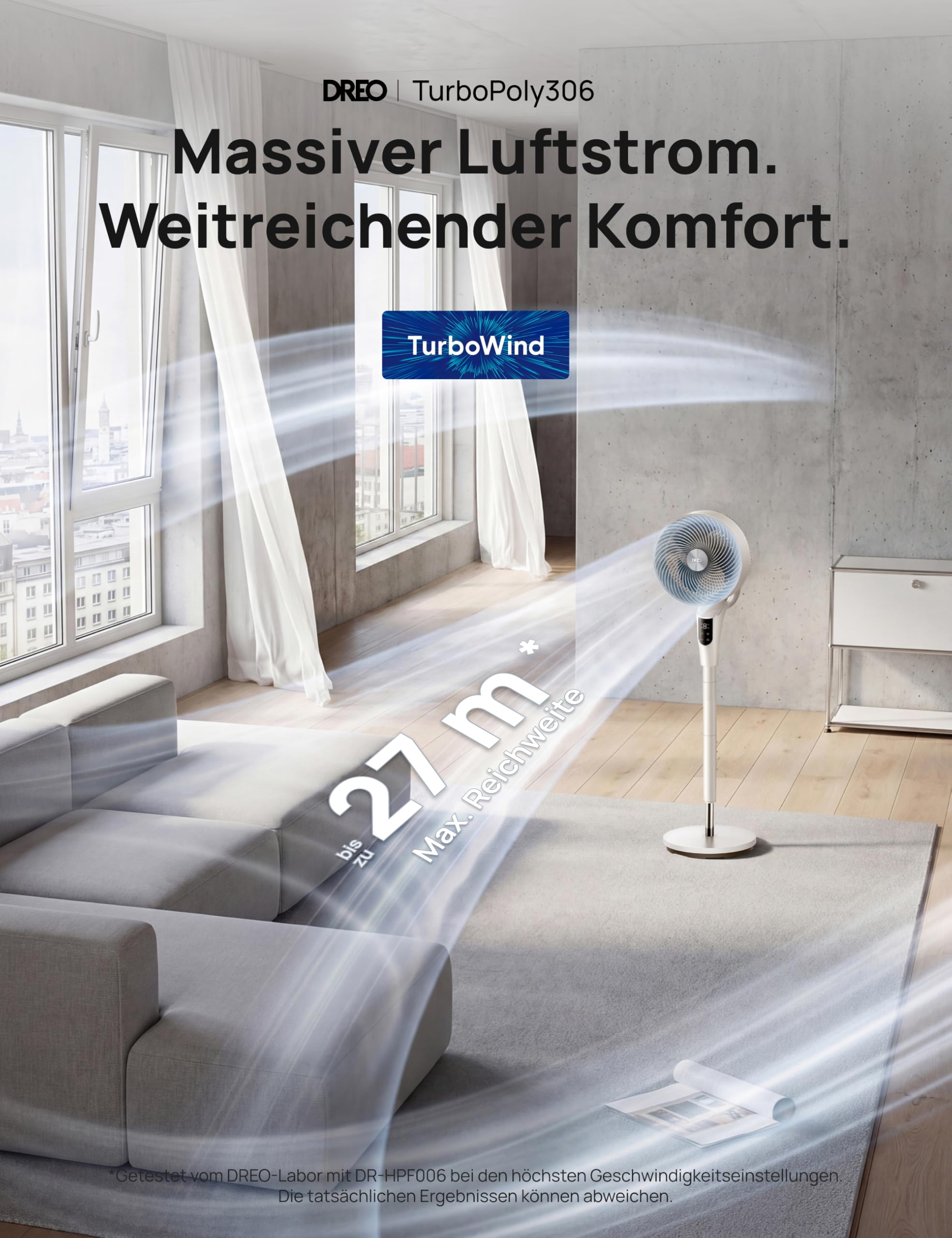 Dreo Leiser Standventilator für Schlafzimmer [Verbessert] – Bild 2
