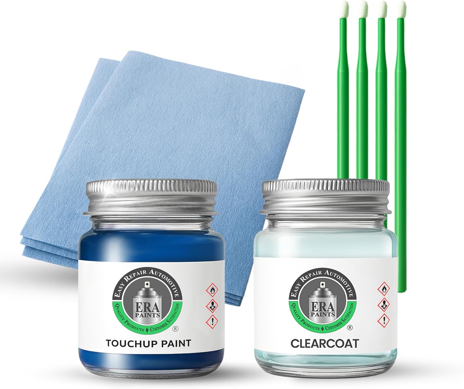 ERA Paints - B551P - Belize Blue Pearl for HONDA Exact OEM Color Match Automotive Touch Up Paint for Cars - Scratch & Chip Repair for Metal & Plastic - Essential Kit - Made in USA