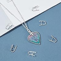 Vista 9 de SUPERFINDINGS 10 Styles 40Pcs Pinch Clip Bail Clasps Brass Pinch Clips 12/13/16.5/17/24mm Bail Clasp Dangle Charm Bead Pendant for Necklace Jewelry