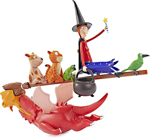 Julia Donaldson The Room On The Broom Story Time Set | Figuras de acción articuladas coleccionables de personajes | Juguetes oficiales y regalos de