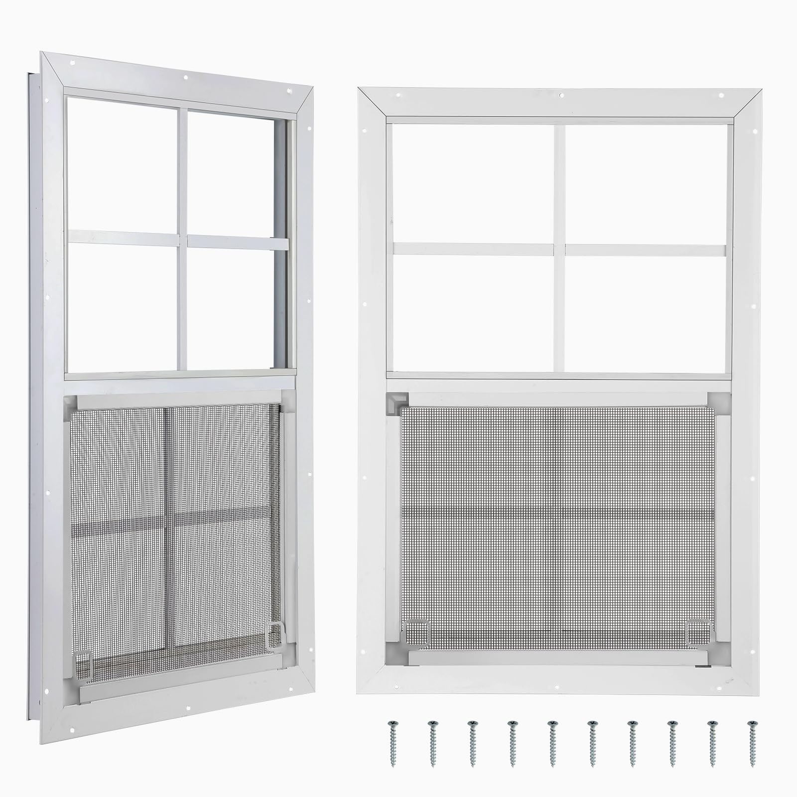 ZHULI 18 x 27 Shed Window 2 Pack