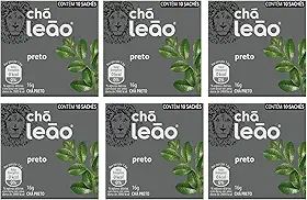 Chá Preto Leão - Combo (60 Sachês)