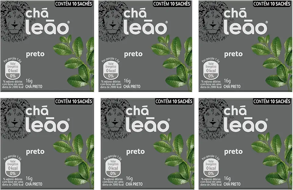 Chá Preto Leão - Combo (60 Sachês)