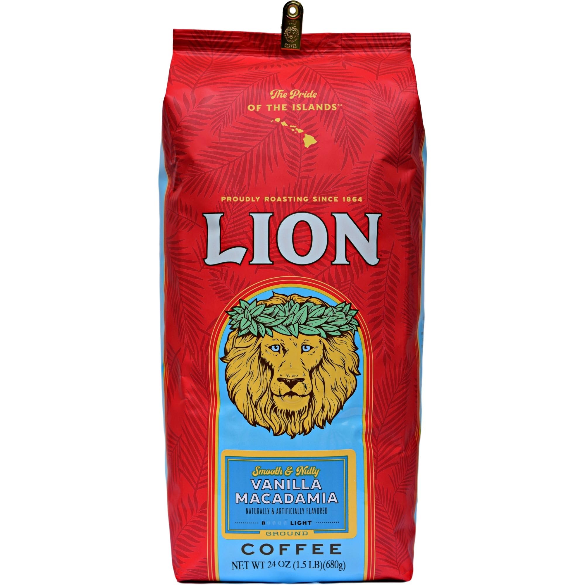 Amazon.co.jp: ライオンコーヒー バニラマカダミア 粉 24oz(680g