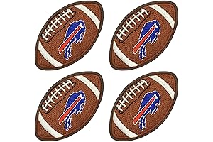 4Pcs Embroidered Buffalo Bills Sew On Patches for Sports Jerseys