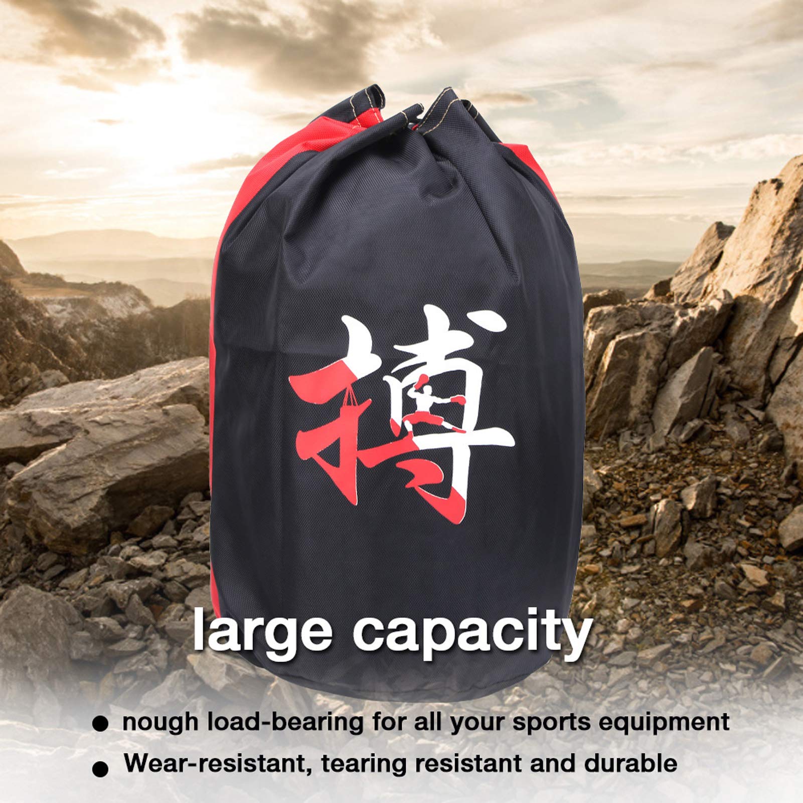 Borsa Taekwondo Adulti Portatile Sanda Taekwondo Protezioni Attrezzi Attrezzi Spalle Borsa Borse per Attrezzature per Arti Marziali(con Scritta Beat.)