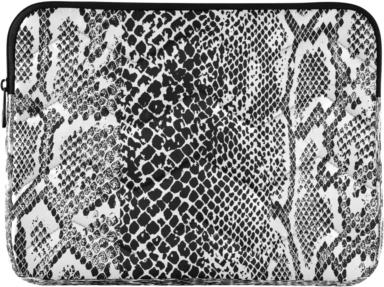 Laptop Sleeve Bag Case for Women Men Snake Skin White 14 inch Portable Computer Bag Briefcase Laptop Cover for Work Travel College