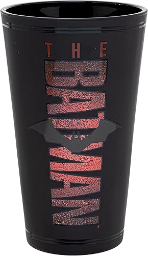 Paladone The Batman Glass The Batman Movie Merchandise 135fl oz 135 onzas líquidas