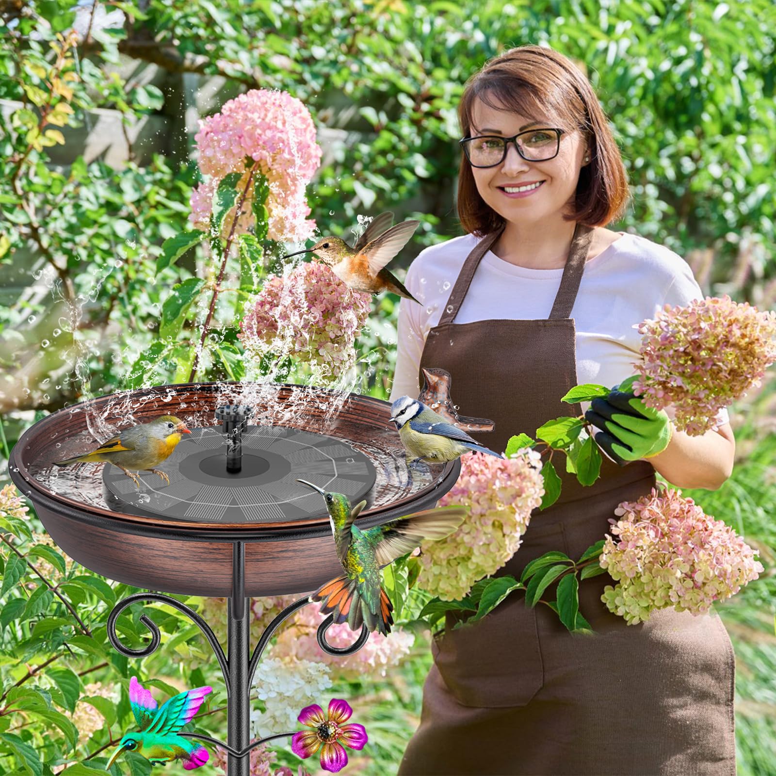 Staande Kolibrie Voederbak Voor In De Tuin