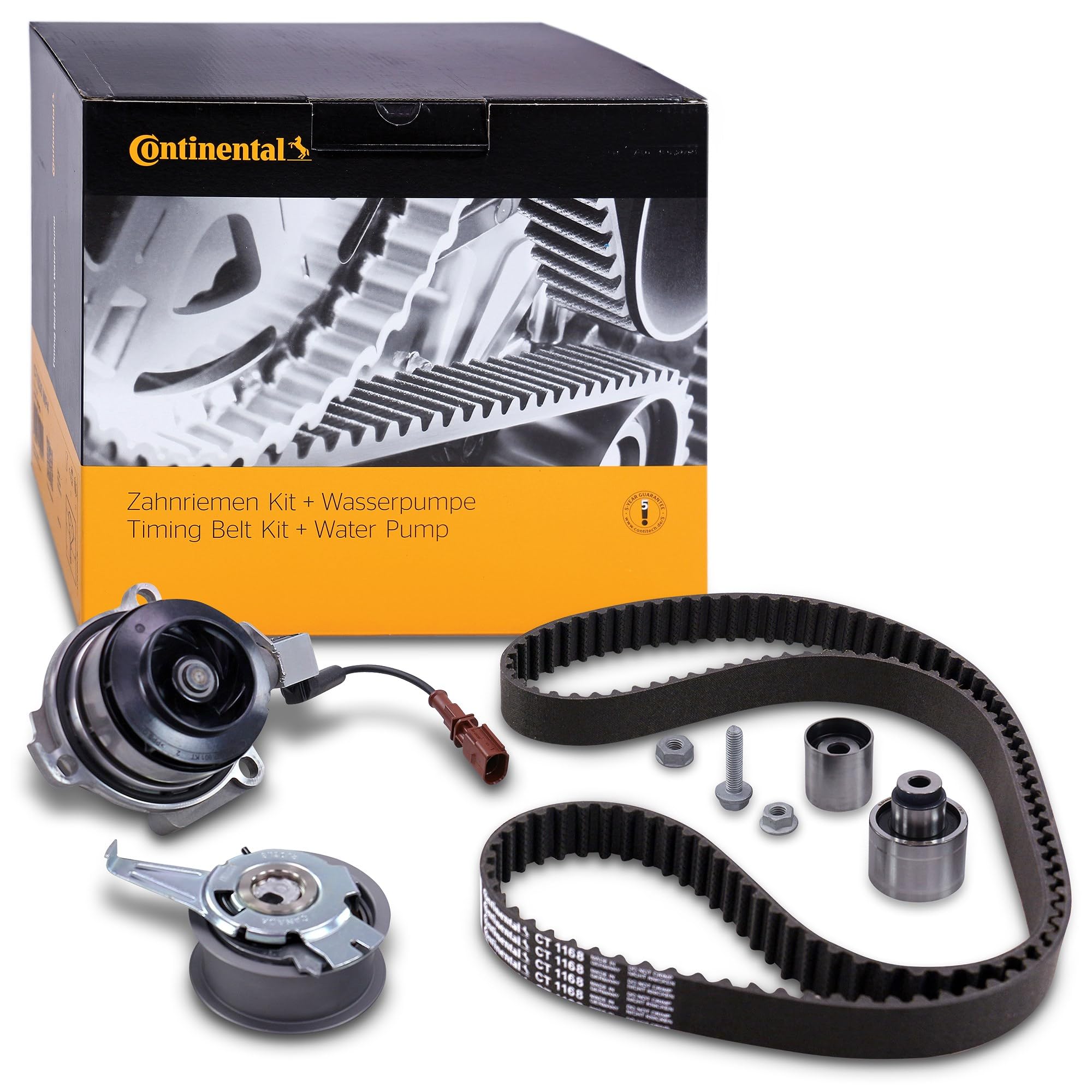 Set compuesto por Zahnriemensatz + Wasserpumpe + 5l Kühlerfrostschutz