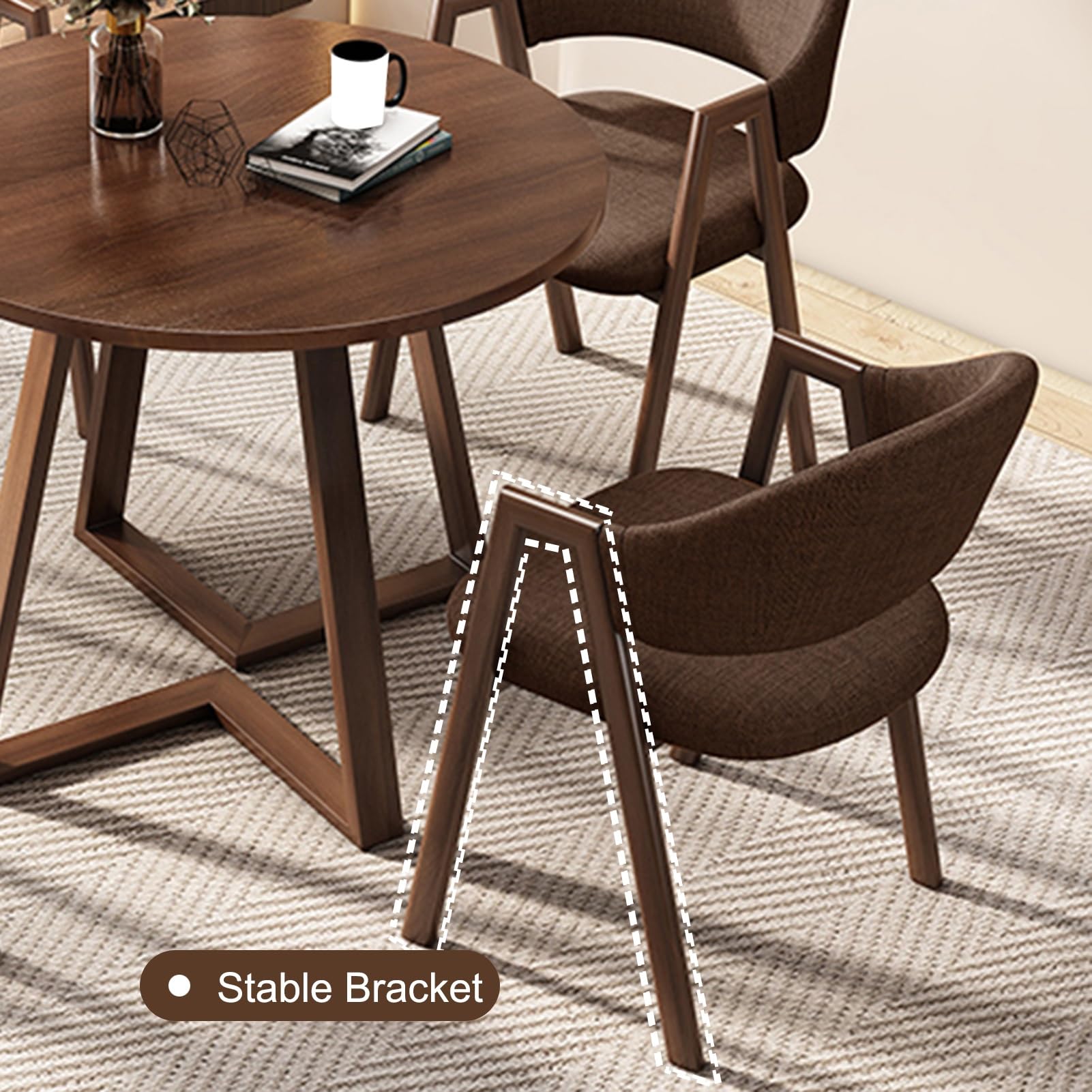 Amazon.co.jp: モダンオレンジ会議テーブルセット 椅子4脚付き