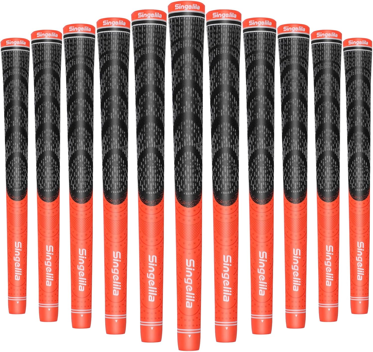 Singlila ゴム製ハイブリッドコードグリップ 13個パック 滑り止め 標準/ミッドサイズ ゴルフグリップ 男女兼用 - プレミ