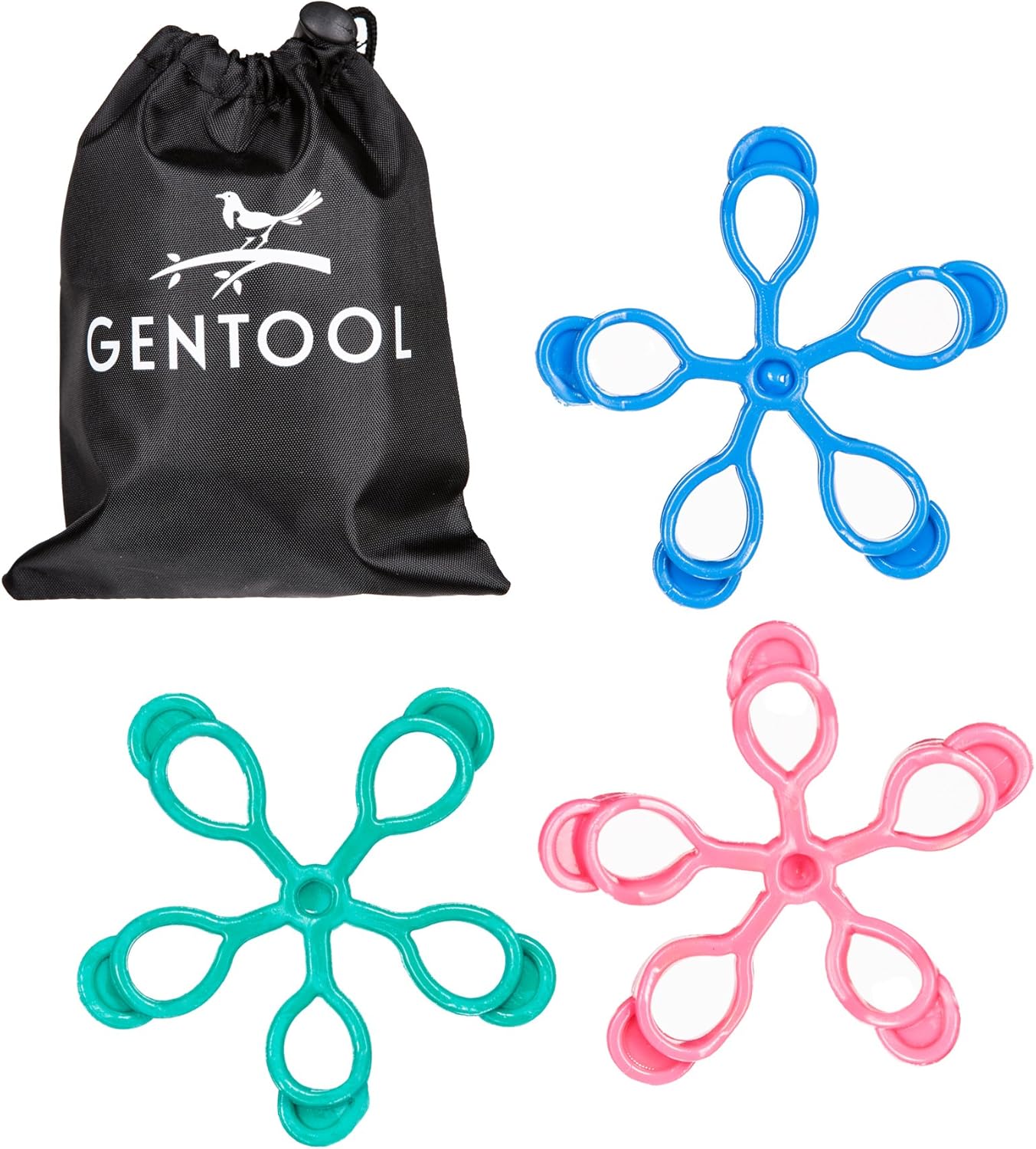Gentool Finger Resistance Bands Hand Stretcher Grip Fidget