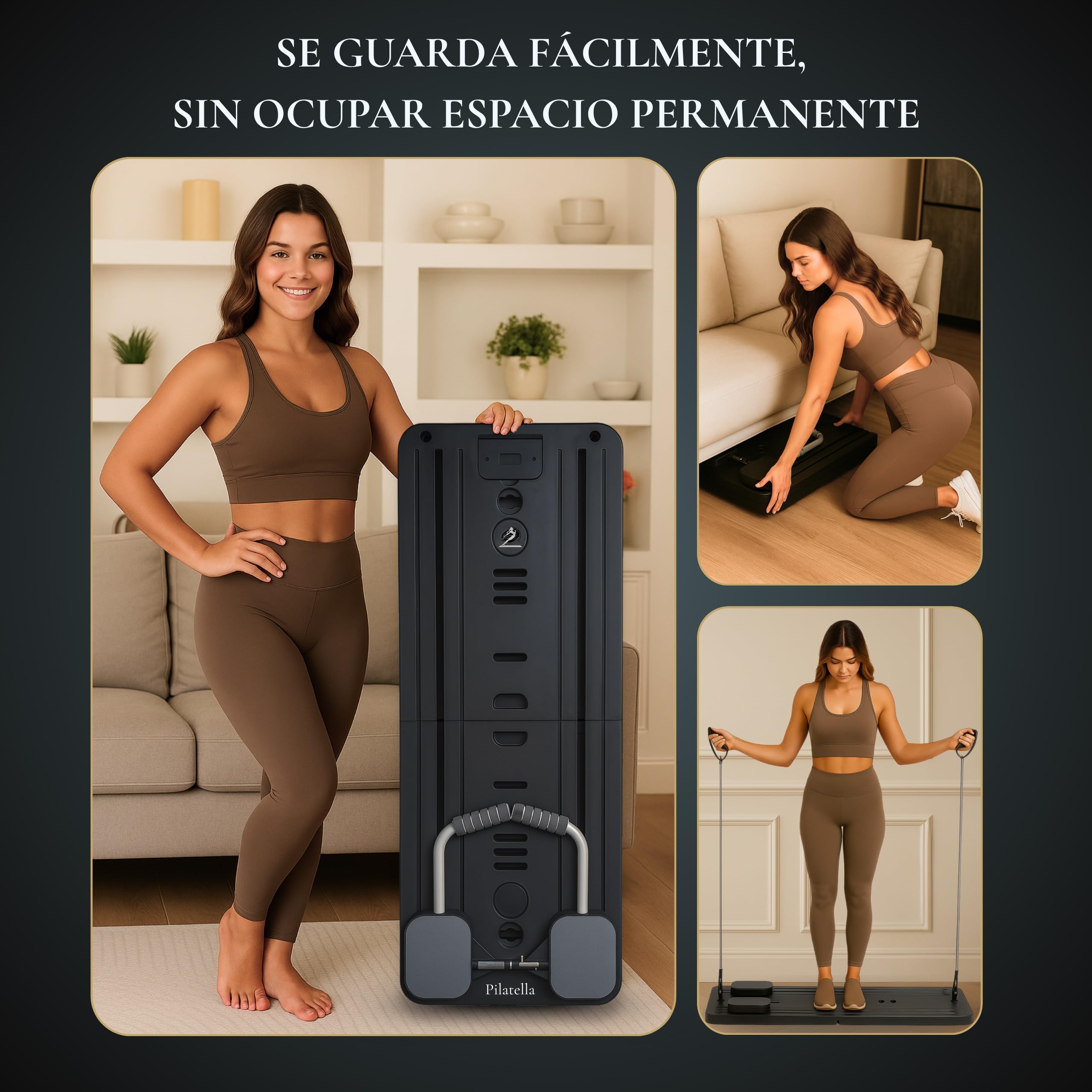 Tabla Pilates Multifuncional Plegable 5 en 1 | Maquina Pilates para Casa, Pilates Reformer, Mini Pilates Reformer, Pilates Board Premium + Ebook 10 Ejercicios | 2026