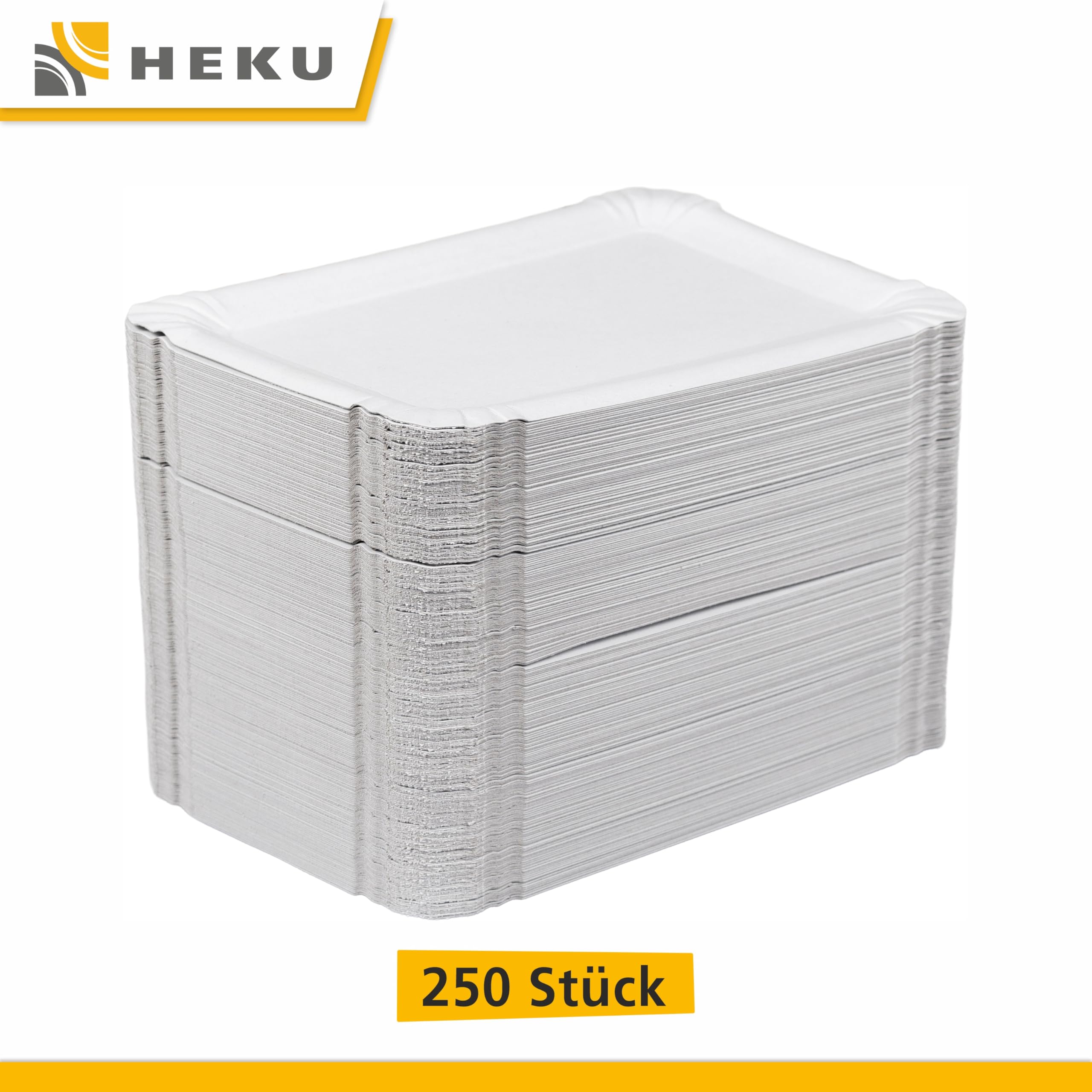 Inoverse Pack of 500 Paper Plates White Disposable Plates Round