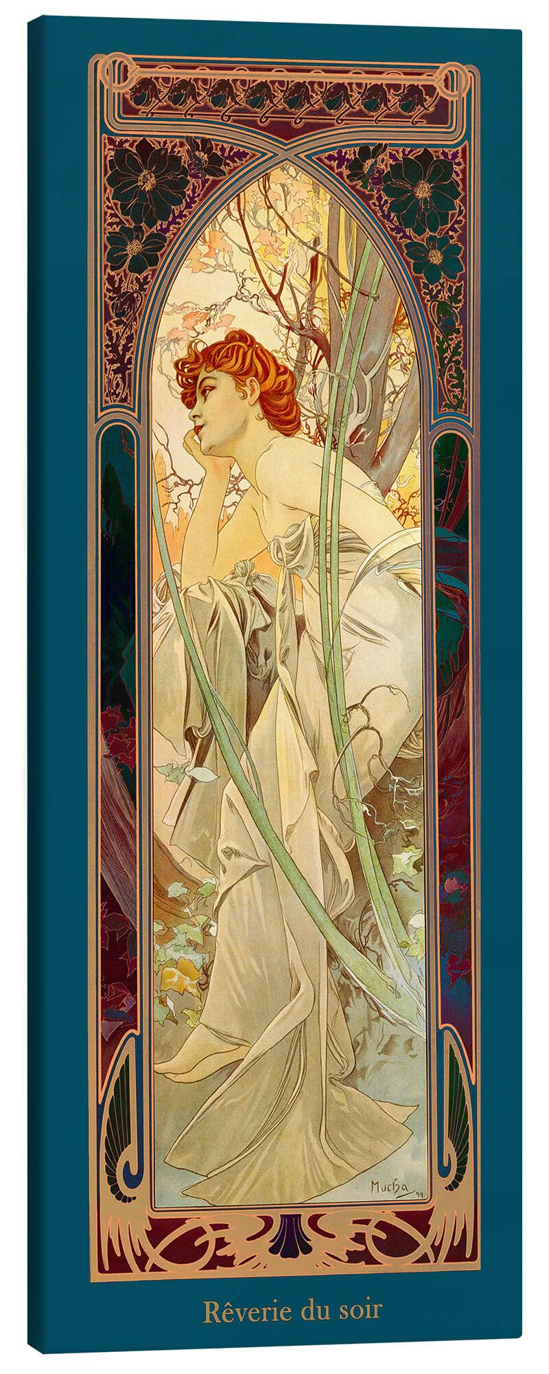 Posterlounge Les heures du jour - Rêverie du soir Tableau sur toile
