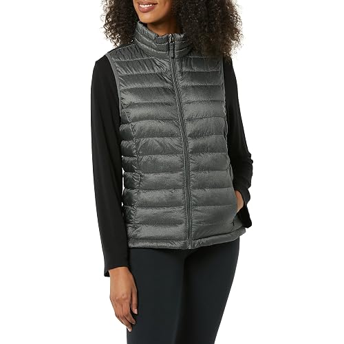 Amazon Essentials Women's Lightweight Water-Resistant Packable Puffer Vest