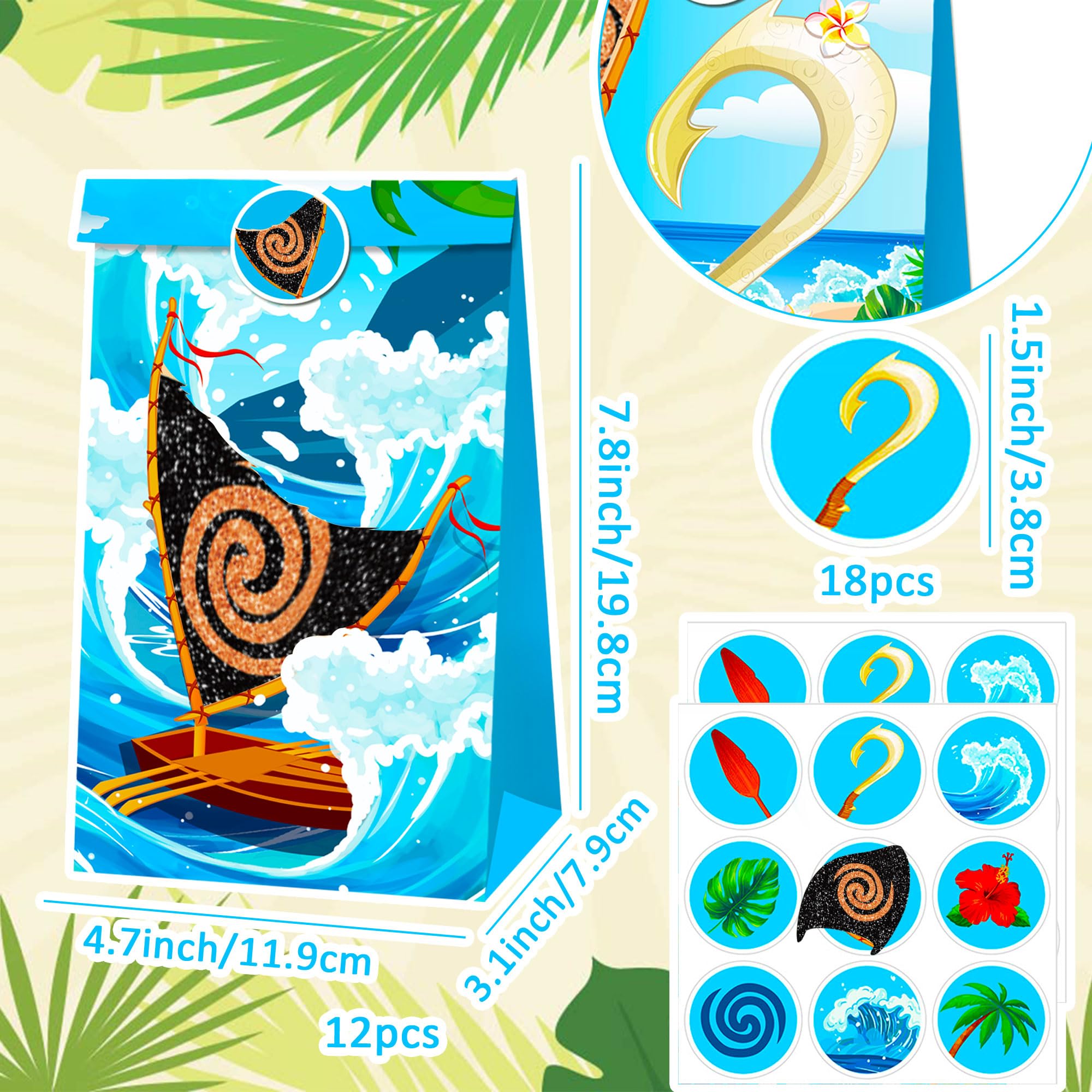 Moana Geburtstag Banner & Deko-Set – Perfekt Für Tropische Luau-Partys Im Sommer