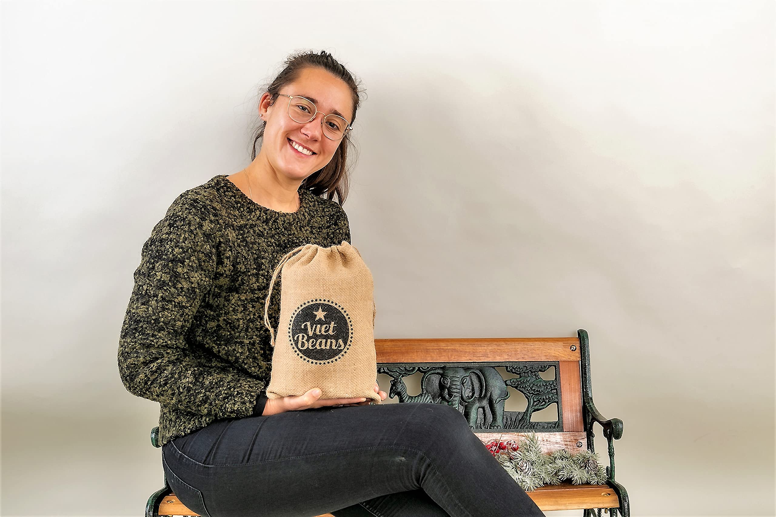 Kaffee Geschenk für Kaffeeliebhaber - Kaffeesack Jute - Vier Sorten exotischer Kaffee im Jutesack -Geschenkidee - Geschenk für Kaffeetrinker - Probierset - Gemahlen