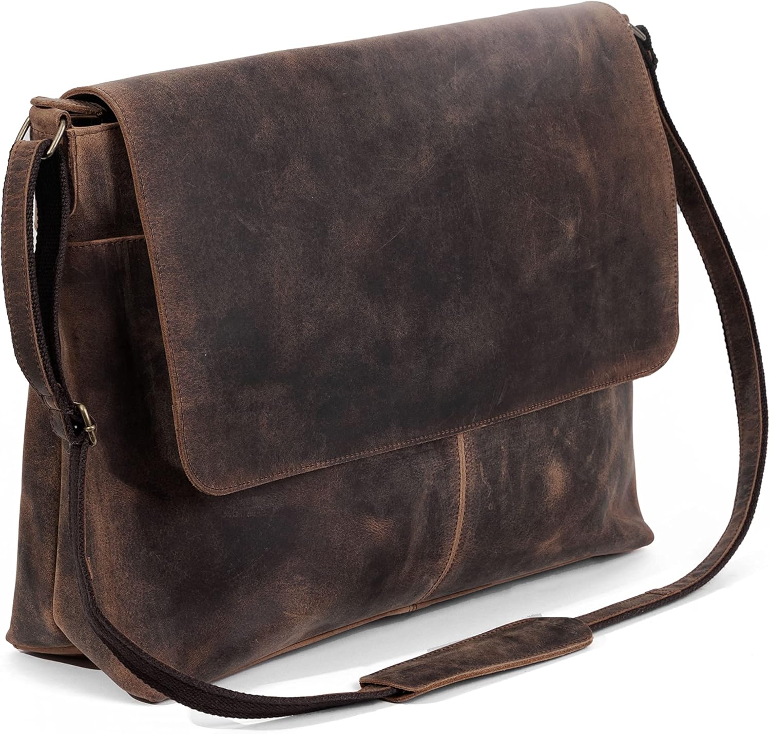 similar to Leather messenger satchel laptop briefcase for men and women best handmade buffalo office computer bag 18 Inches