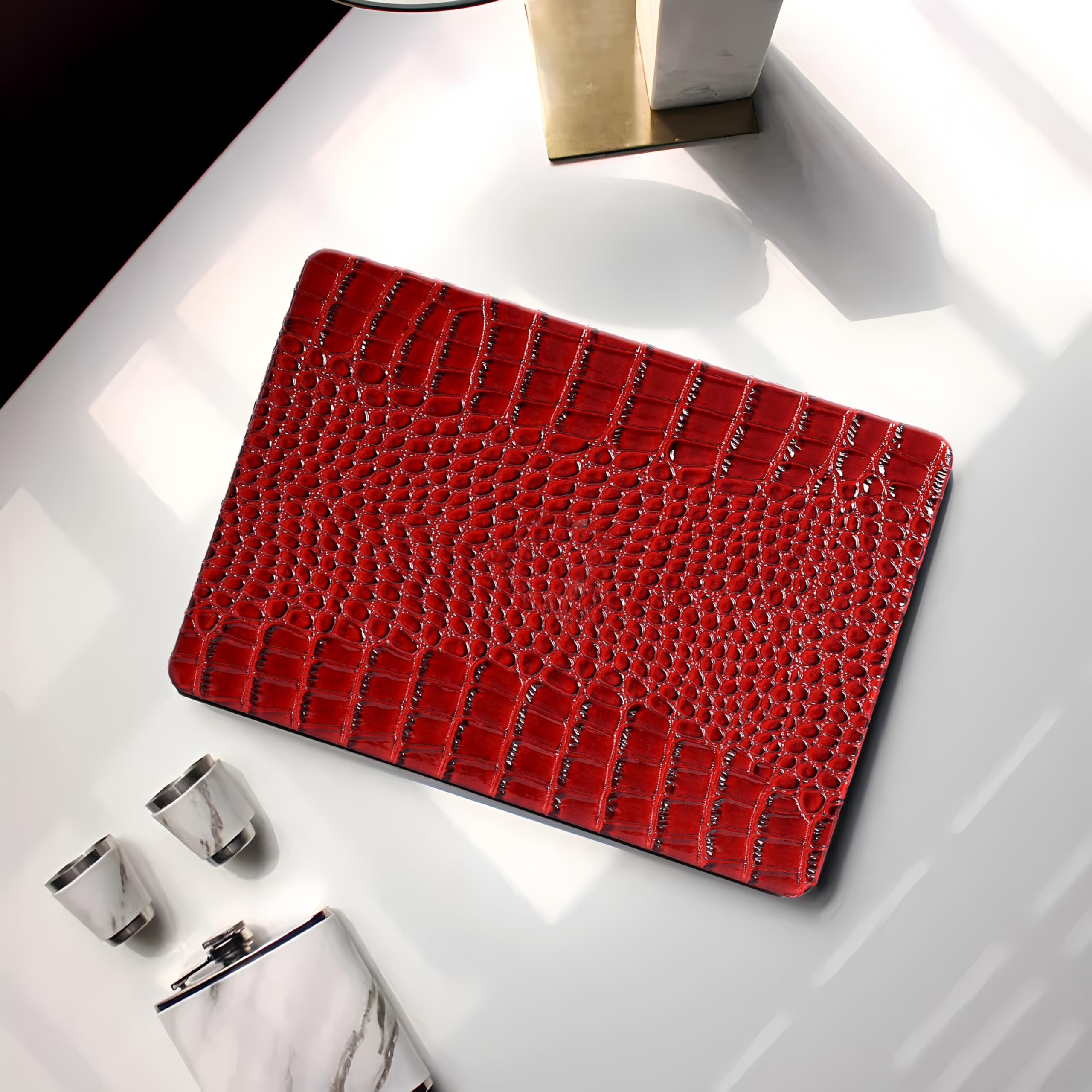 Funda de cocodrilo para MacBook Pro de 14 pulgadas 2024-2021 M4 M3 M2 M1 Pro/Max Chip A3112 A3185 A3401 A2918 A2992 A2779 A2442, piel de cocodrilo piel de serpiente, carcasa rígida y cubierta