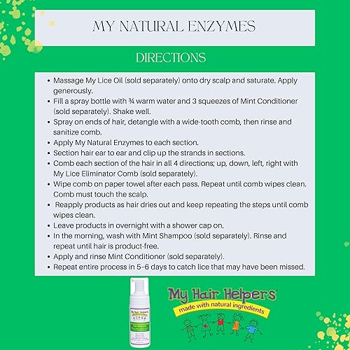 Miniatura 3 de Mousse de espuma para eliminar piojos naturales para niños funciona en 1-2 niños 4 onzas líquidas