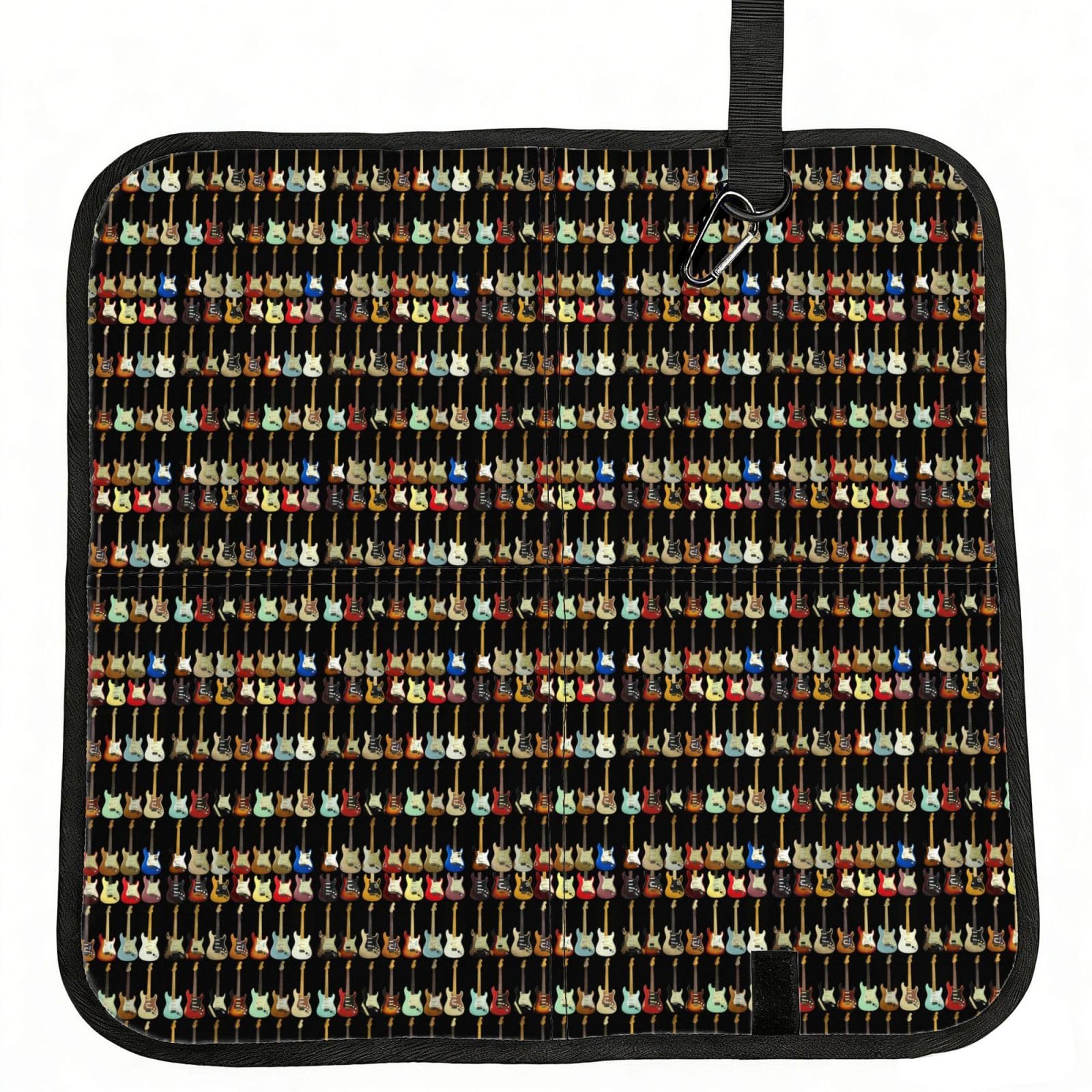 ERCgad Art Guitar Pattern Print Foldable Seat Cushion Portable Chair Pad Lightweight Travel Outdoor Office Home