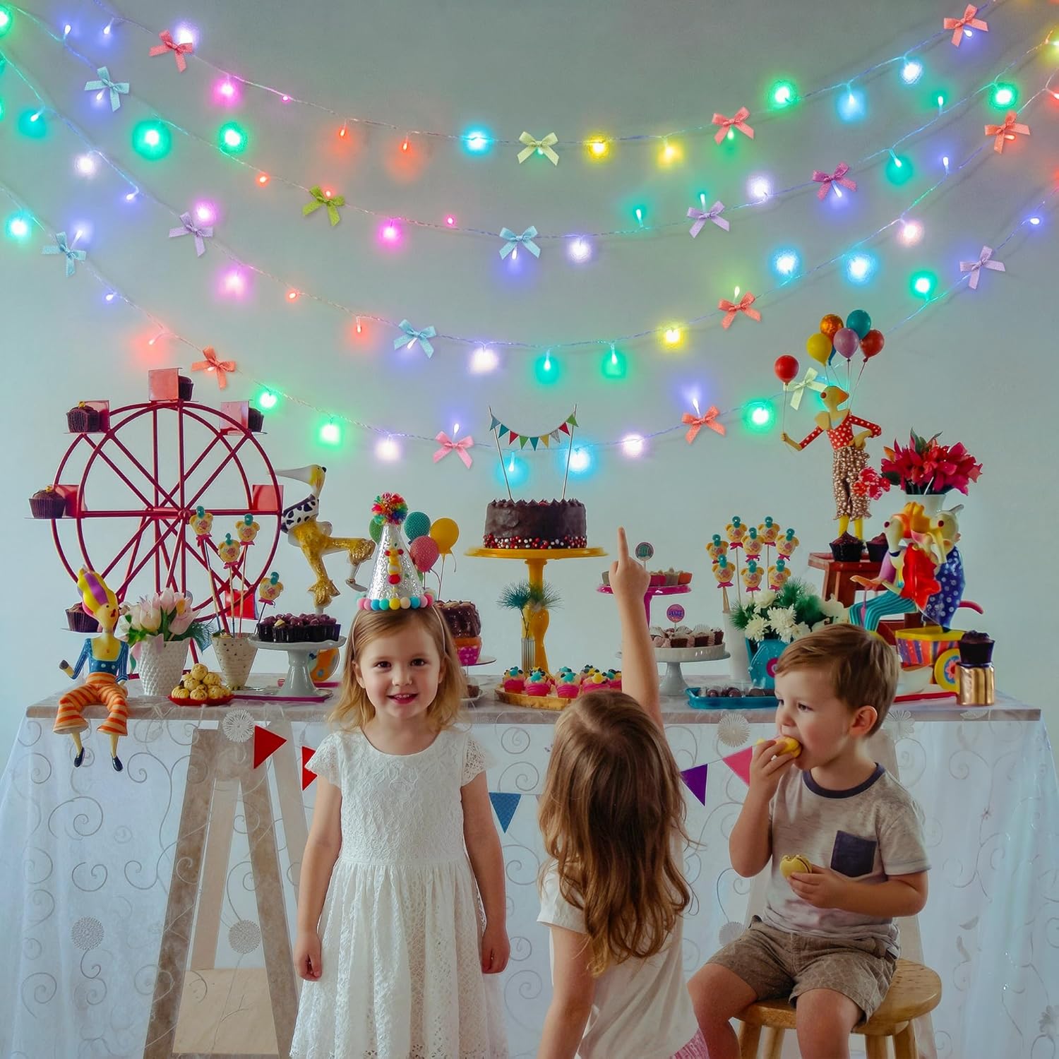 Smart String Lights 300 LED, Color Changing APP & Remote Controlled Fairy Lights, Music Sync Long Decorative Christmas Lights for Bedroom, Wall, Window, Party & Room Decor