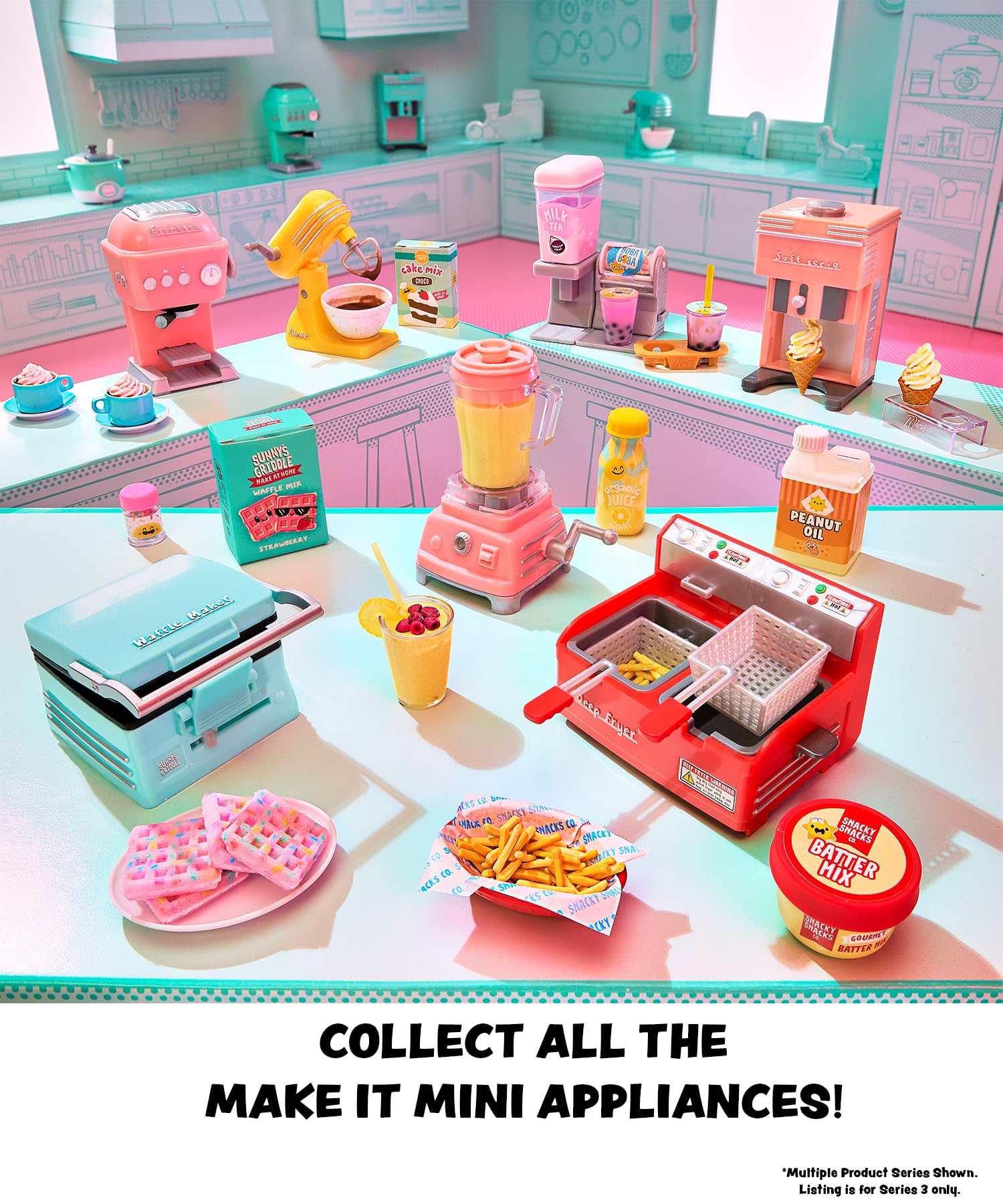MGA's Miniverse Make It Mini from Scratch Appliances Serie 3 – Richtig Funktionierende Mini-Geräte, DIY Kunstharz-Bastelspiel, Küchen-Spiel, Nicht Essbar – für Sammler & Kinder ab 8 Jahren