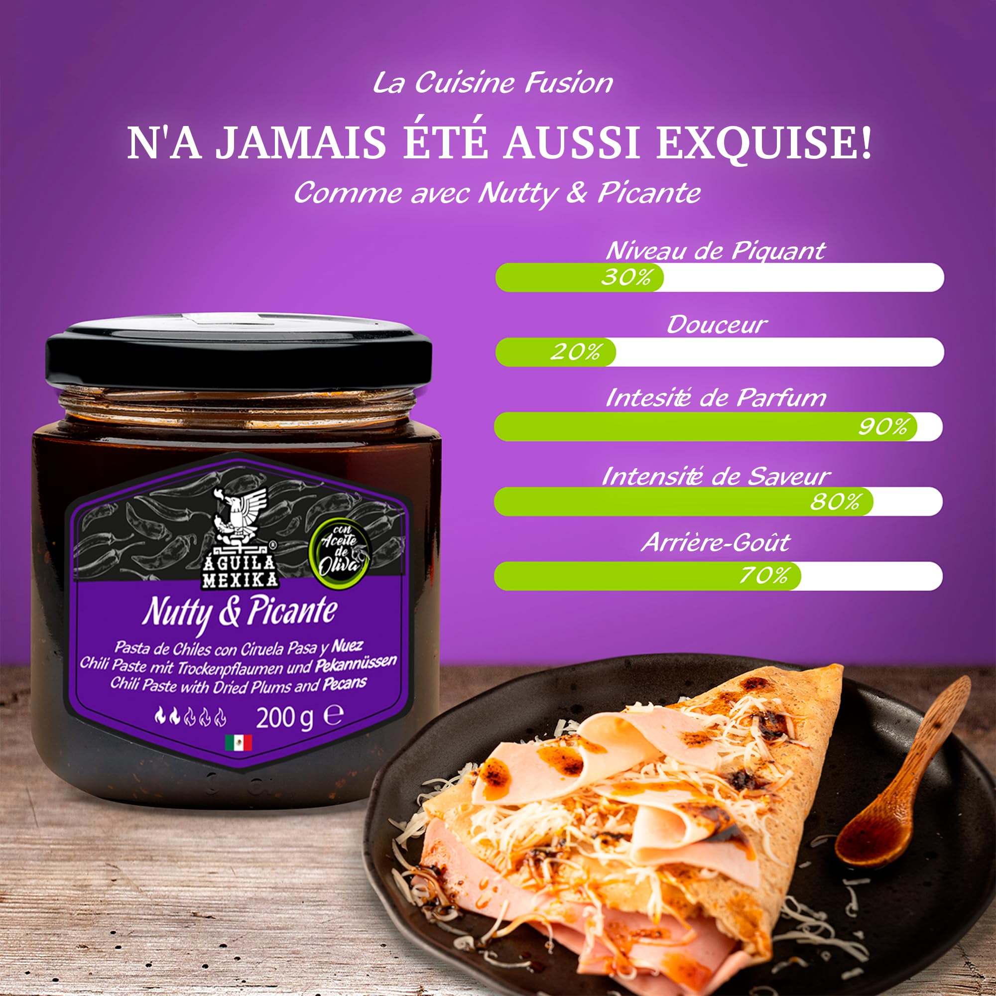 ÁGUILA MEXIKA | Pack Essentiel (3 pièces) Set de 3 sauces piquantes mexicaines d'épicerie fine à base d'ingrédients naturels et complets.