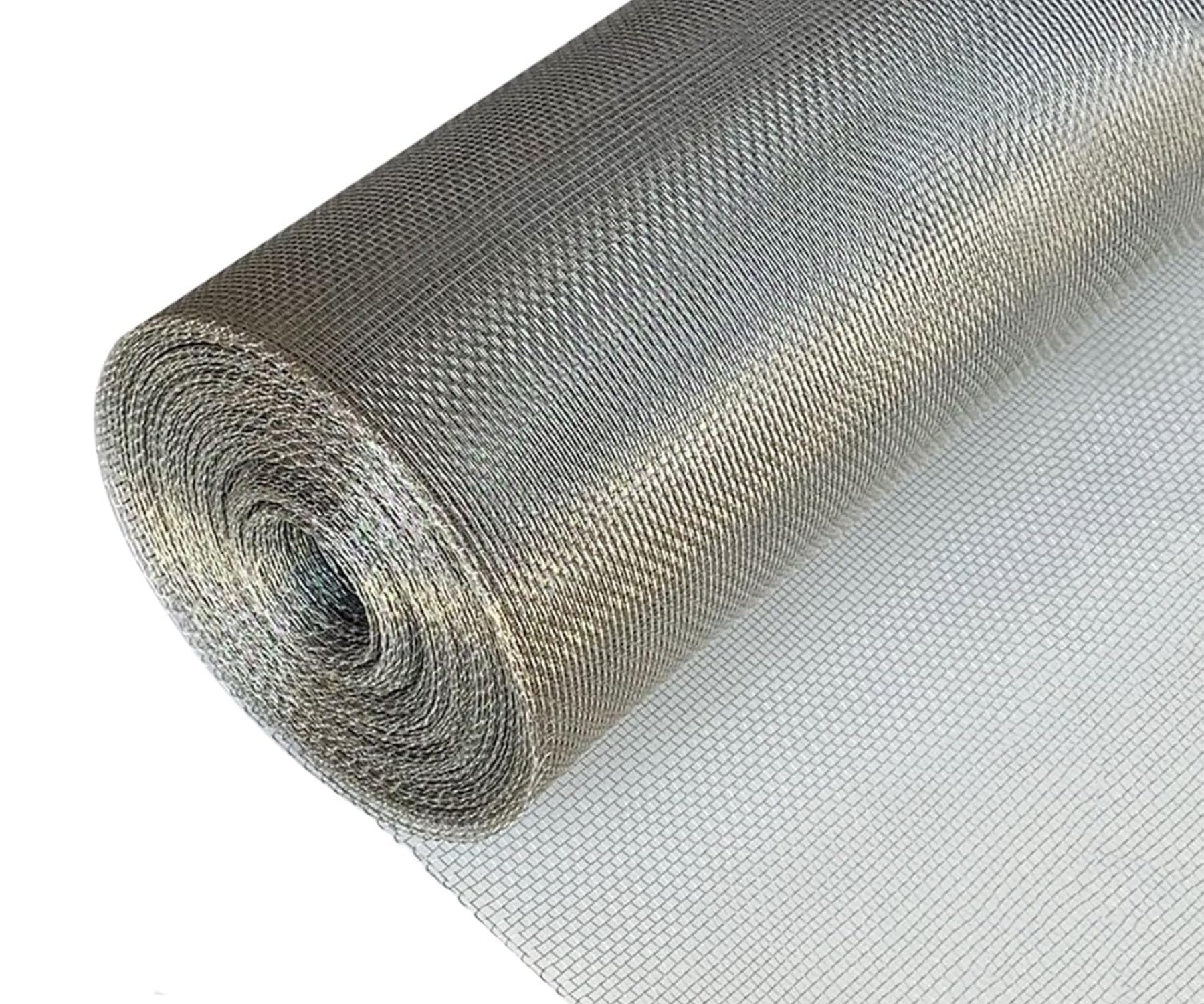 10 Mesh Rete Metallica, Rete Acciaio Inox Lamiere di Rete Metallica con Foro in Rete da 2mm, Tagliabile Ottimo per Casa, Cucina, Giardino, Airbrick(1x2m)